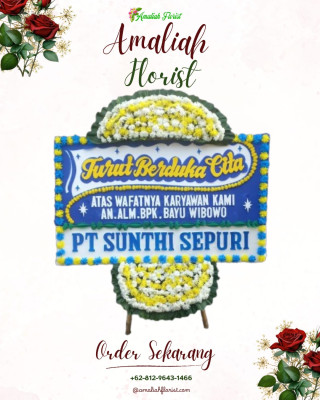 Papan Bunga Duka di Wama